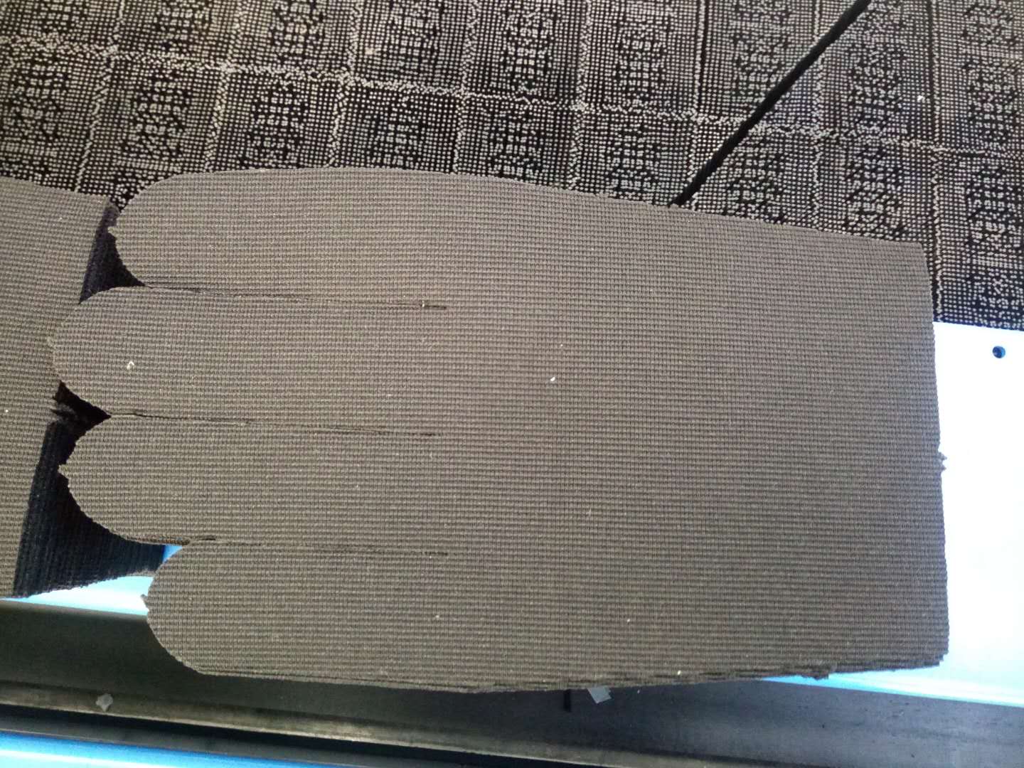 Sarung tangan kain mesin pemotong otomatis lapis tinggi